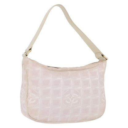 Chanel Travel Line Zip Hobo Nylon, PINK, NYLON, Handbag