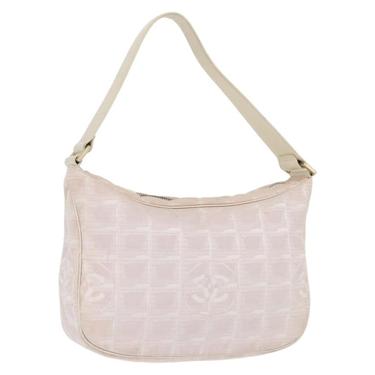 Chanel Travel Line Zip Hobo Nylon, PINK, NYLON, Handbag