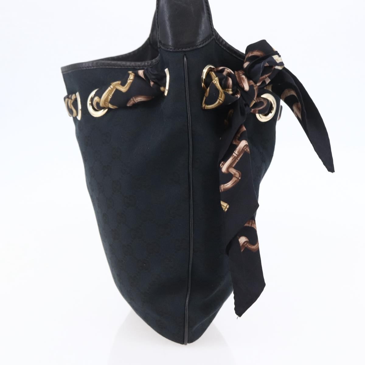 Gucci Positano Hobo GG Canvas, BLACK, CANVAS, Shoulder bag