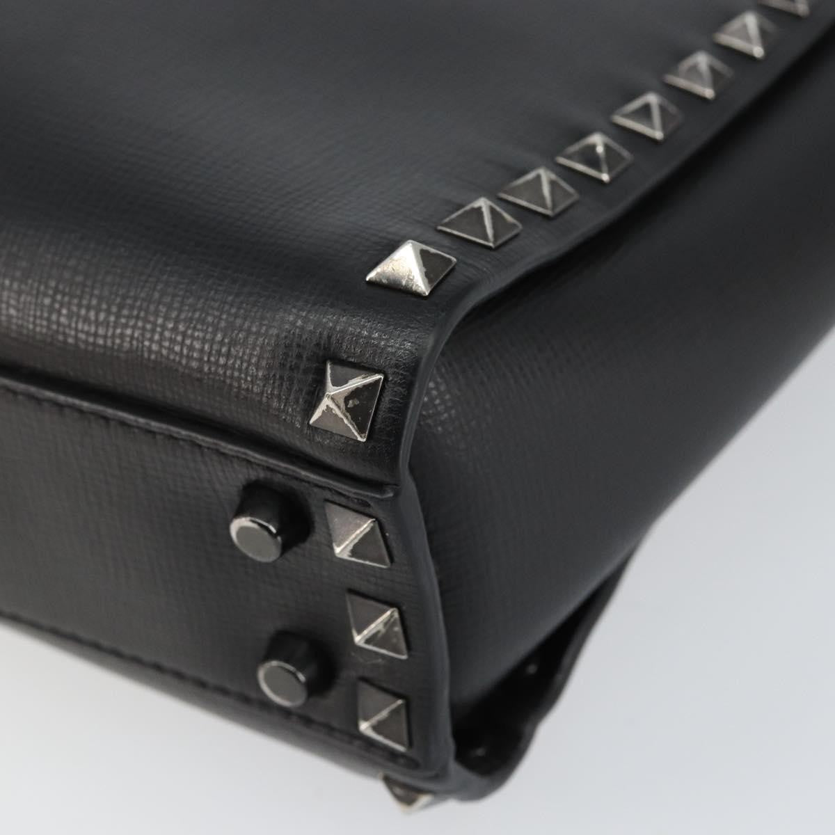 Valentino Garavani Rockstud Tote Rigid Leather, BLACK, LEATHER, Handbag