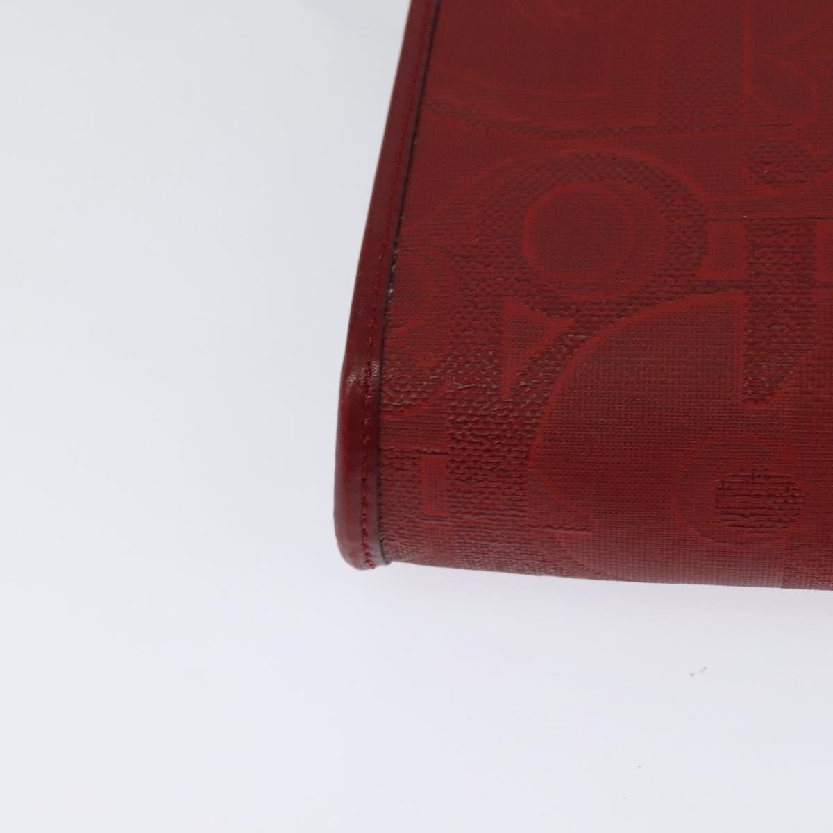 Christian Dior Vintage Trotter Shoulder Bag Canvas, RED, CANVAS, Shoulder bag