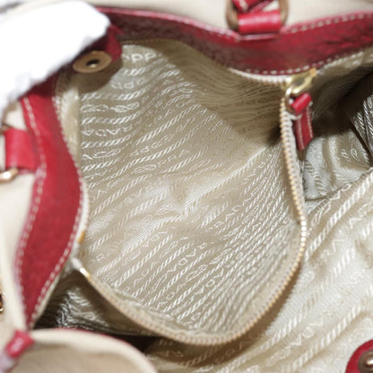 Prada Vintage Tote Canvas, BEIGE, CANVAS, Tote bag