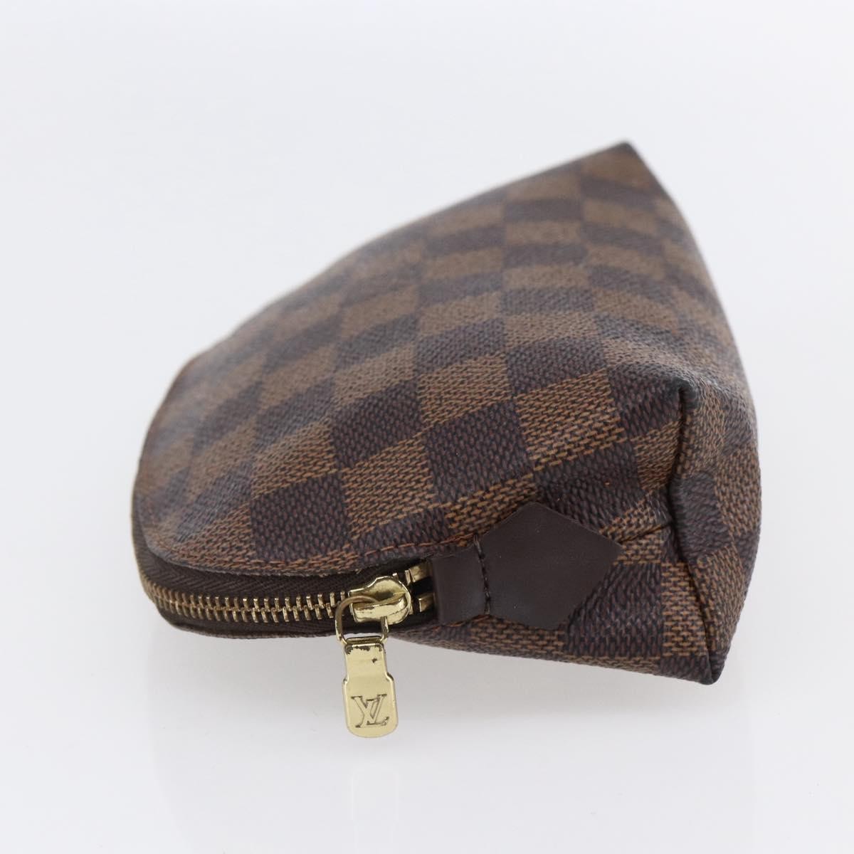 Louis Vuitton Cosmetic Pouch Damier, BROWN, CANVAS, Clutche & pouche