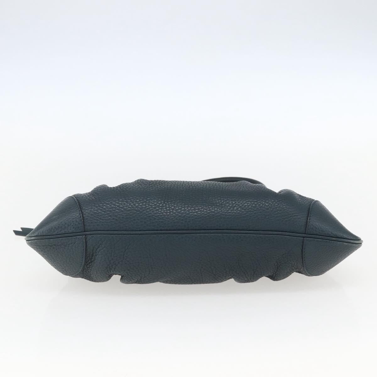 Salvatore Ferragamo Gancini handbag Leather, GREEN, LEATHER, Handbag