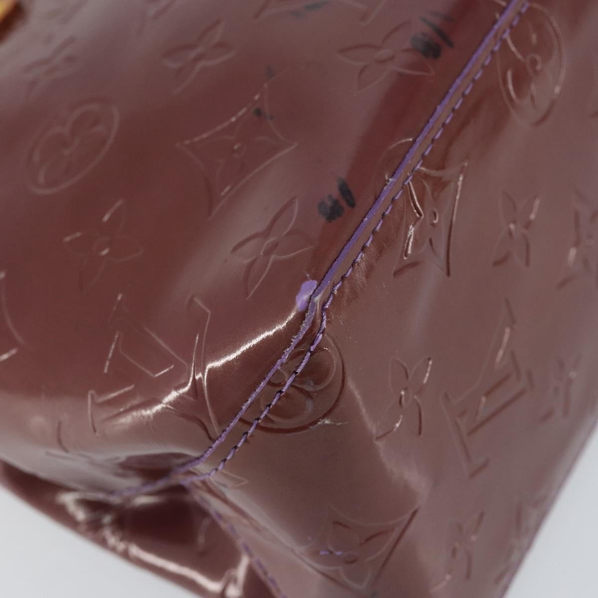 Louis Vuitton Reade Handbag Monogram Vernis, PURPLE, PATENT_LEATHER, Handbag