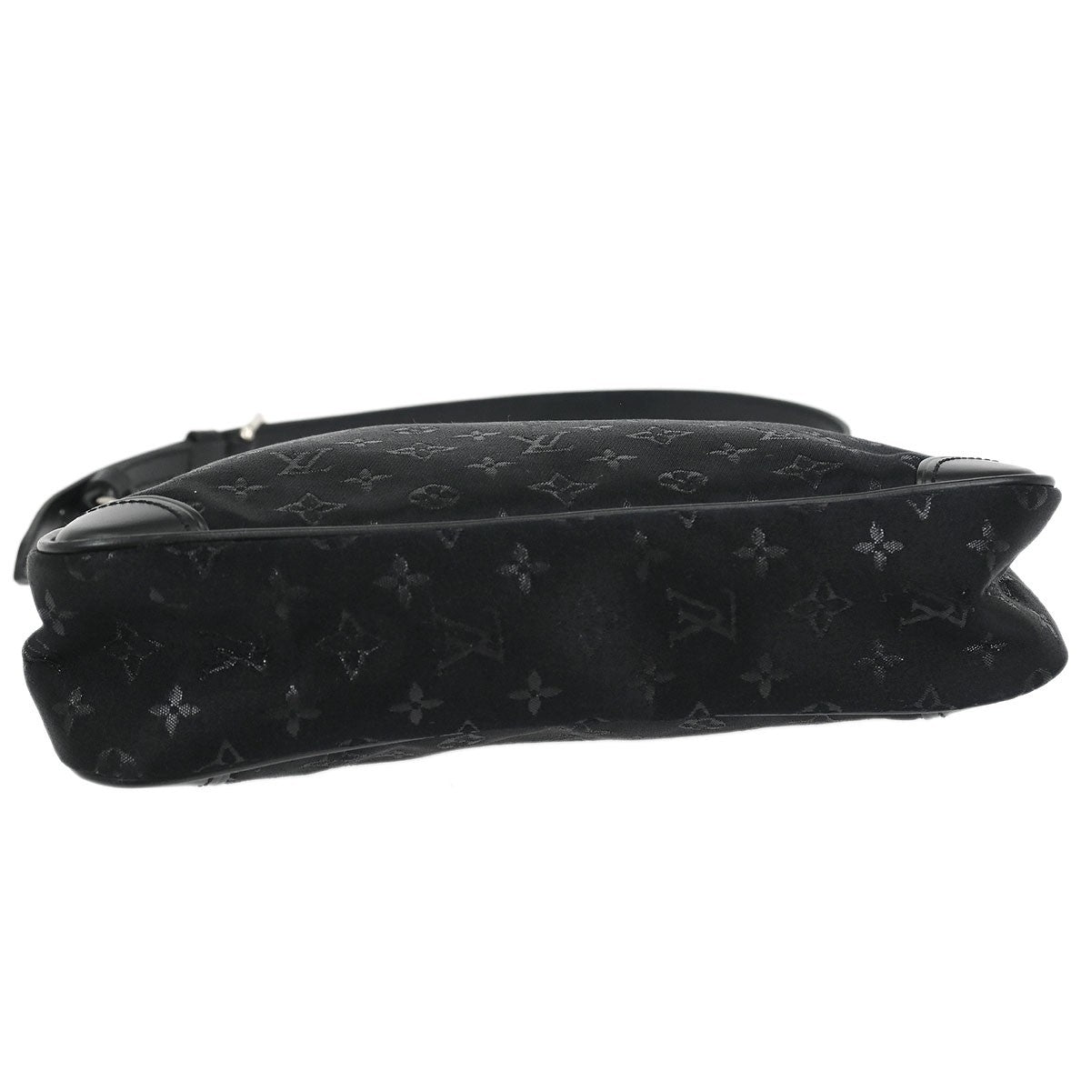 Louis Vuitton Boulogne Handbag Monogram Satin, BLACK, SATIN, Shoulder bag