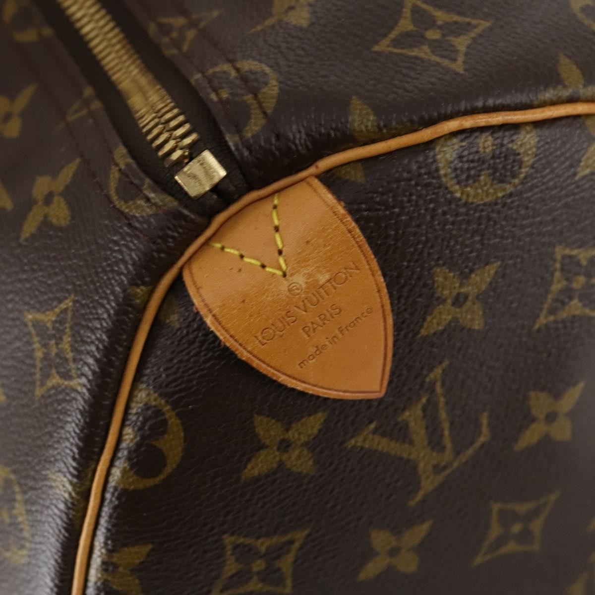 Louis Vuitton Keepall Bag Monogram Canvas, BROWN, CANVAS, Travel bag