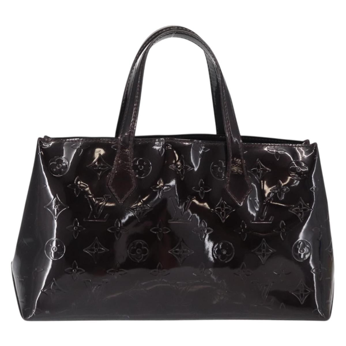Louis Vuitton Wilshire Handbag Monogram Vernis, BURGUNDY, PATENT_LEATHER, Handbag