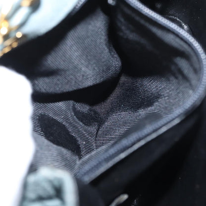 Bally Vintage Chain Shoulder Bag Quilted Suede, GRAY, SUEDE, Shoulder bag