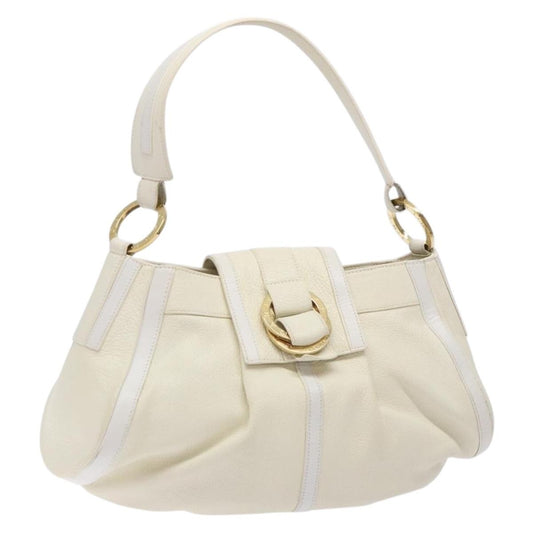 Bvlgari Chandra Top Handle Bag Leather, BEIGE, LEATHER, Shoulder bag