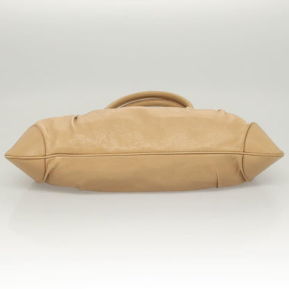 Salvatore Ferragamo Marisa Satchel Leather, BEIGE, LEATHER, Handbag