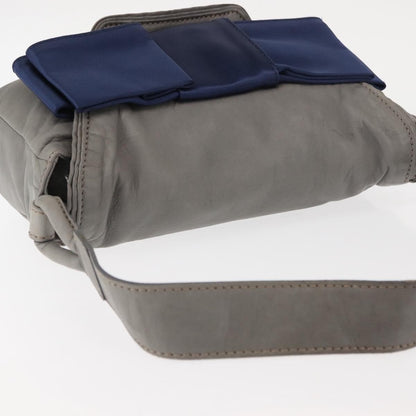 Chloe Vintage Flap shoulder bag Leather, GRAY, LEATHER, Shoulder bag