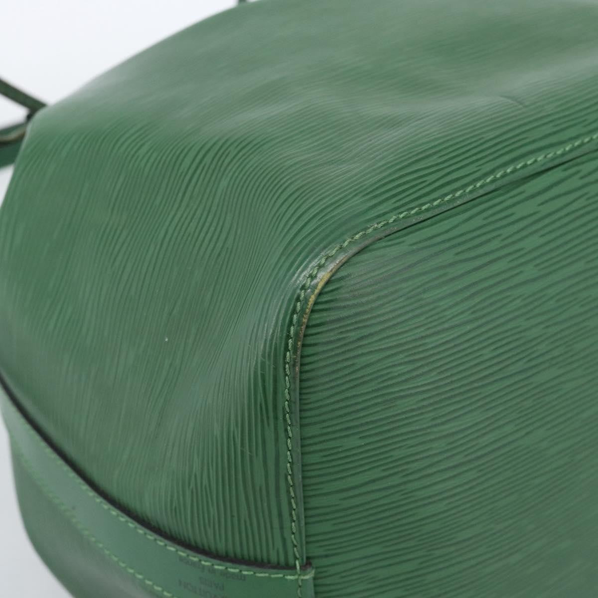 Louis Vuitton Petit Noe Handbag Epi Leather, Green, Leather, Shoulder Bag