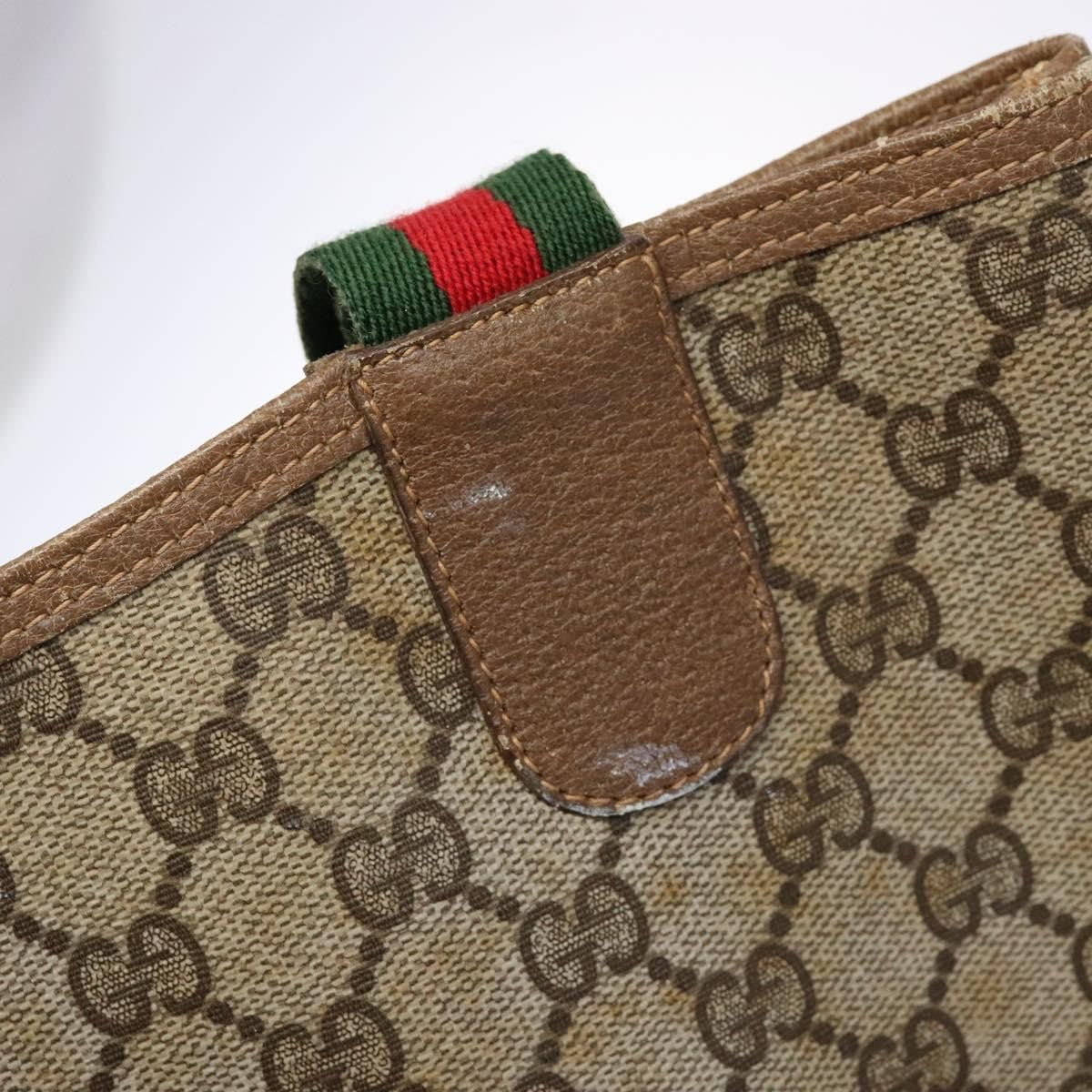 Gucci Ophidia Front Pocket Shopper Tote GG Coated Canvas, Beige, Canvas, Tote Bag