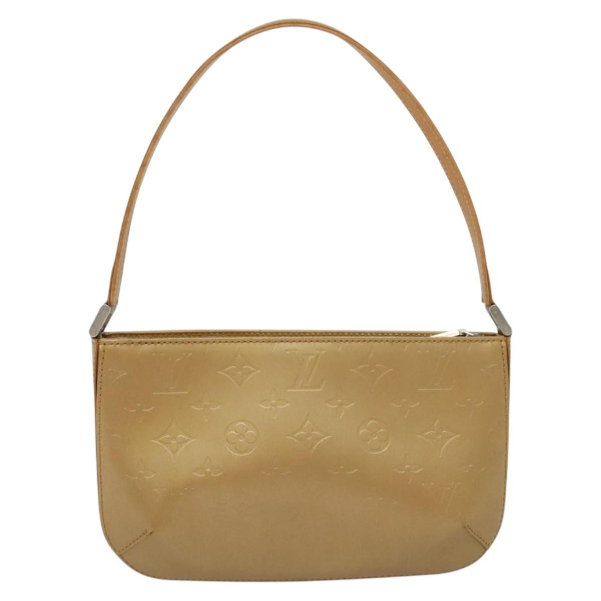 Louis Vuitton Mat Fowler Handbag Monogram Vernis, GOLD, LEATHER, Handbag