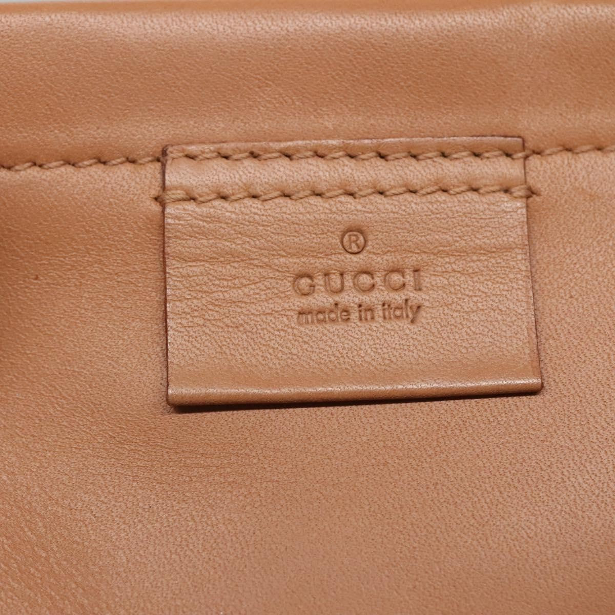 Gucci Vintage Handbag Leather, BEIGE, LEATHER, Handbag