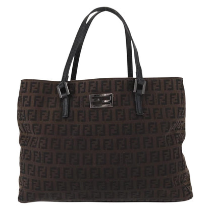 Fendi Zucca Tote bag Canvas, BROWN, CANVAS, Tote bag