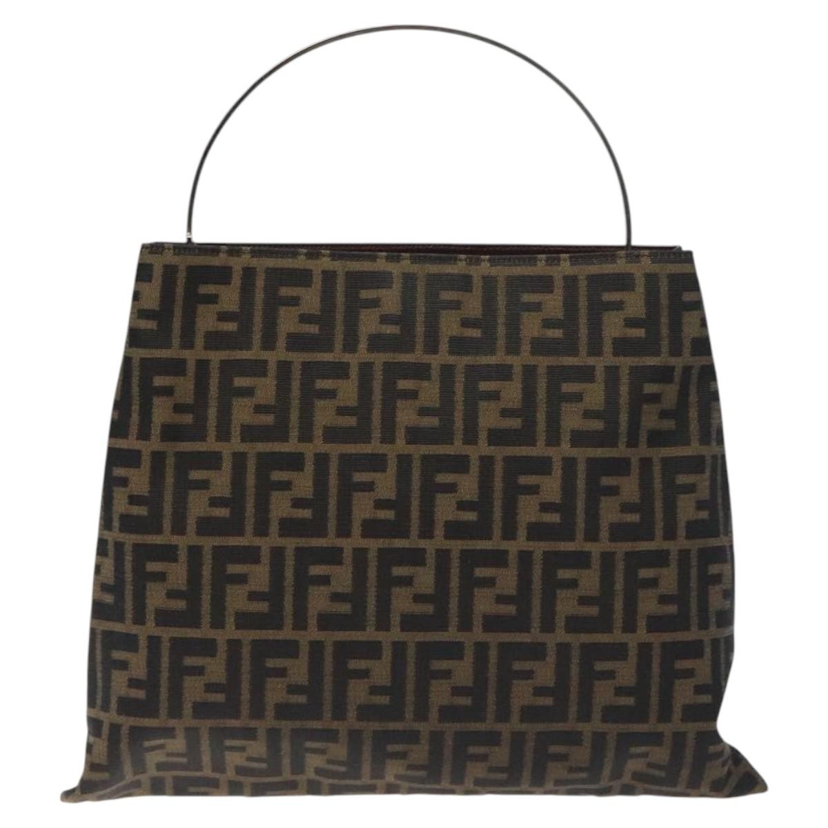 Fendi Zucca Tote bag FF motif, BROWN, CANVAS, Tote bag