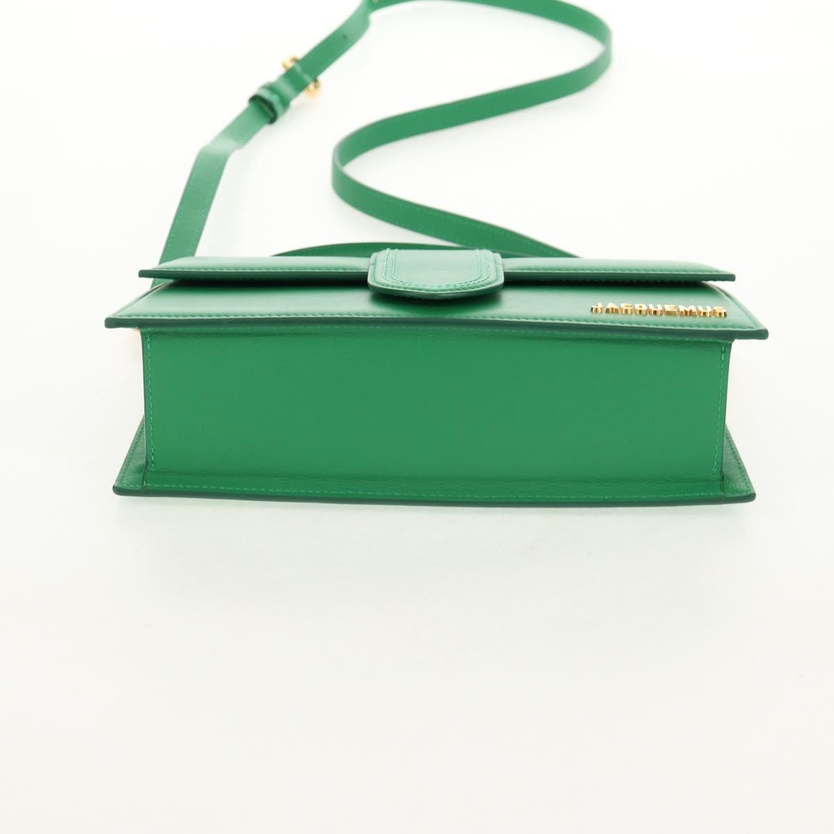 Jacquemus Le Bambinou Flap Bag Leather, GREEN, LEATHER, Handbag