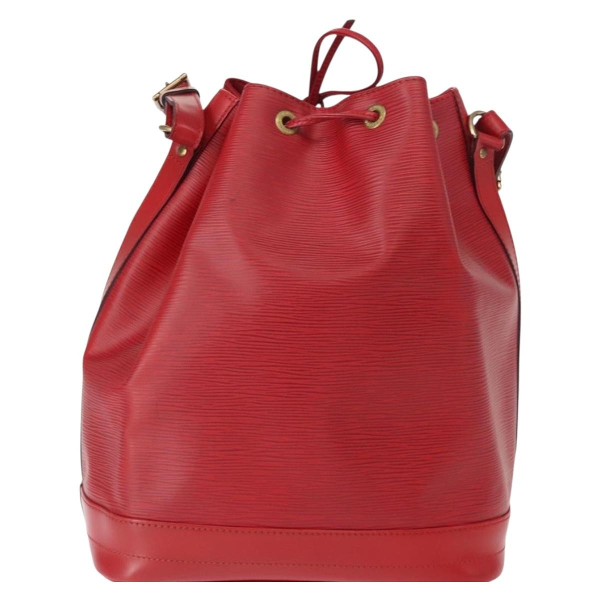 Louis Vuitton Noe Handbag Epi Leather, RED, LEATHER, Shoulder bag