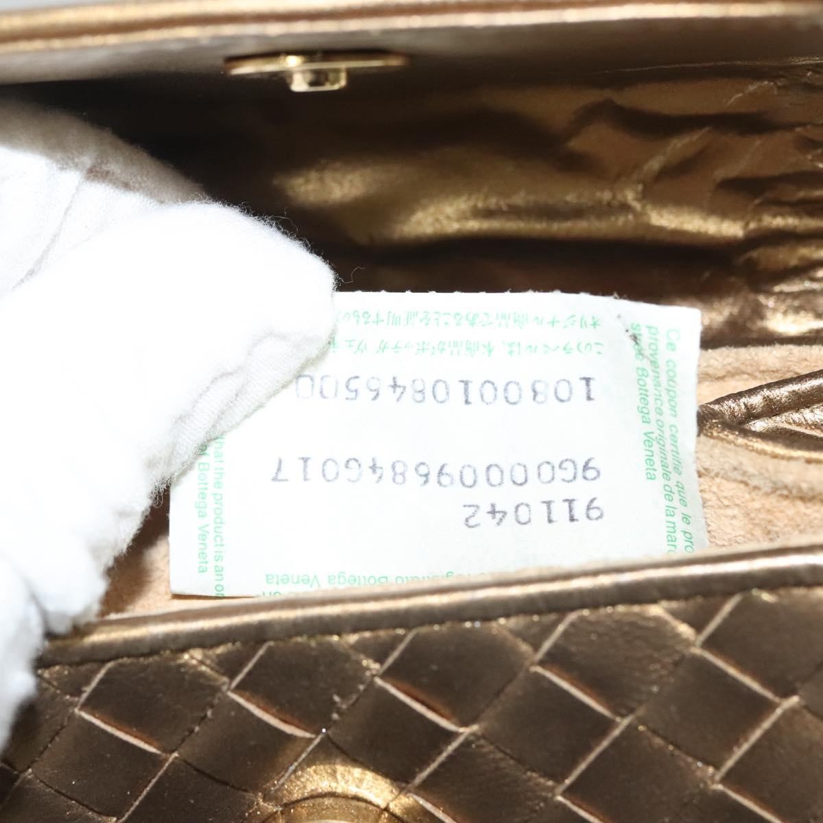 Bottega Veneta Chain Flap Shoulder Bag Leather, GOLD, LEATHER, Shoulder bag