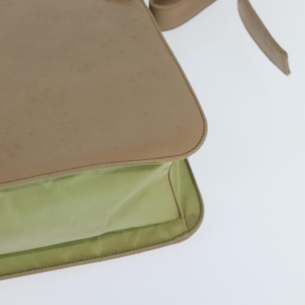 Prada Vintage Shoulder Bag Leather, BEIGE, LEATHER, Shoulder bag