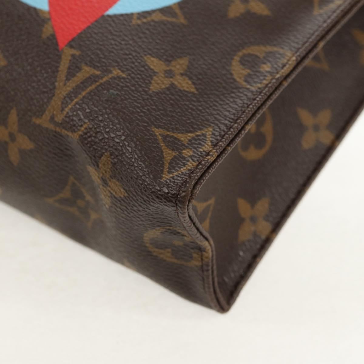 Louis Vuitton Toiletry Pouch Limited Edition Patches Monogram Canvas, BROWN, CANVAS, Clutche & pouche