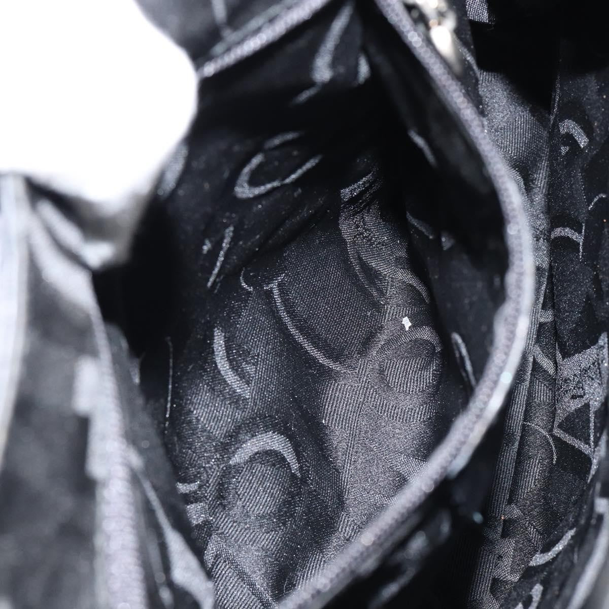 Salvatore Ferragamo Gancini Shoulder Bag Leather, BLACK, LEATHER, Shoulder bag