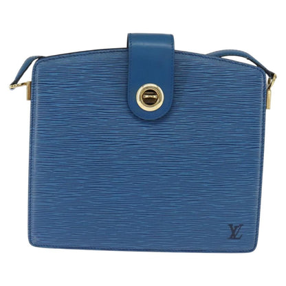 Louis Vuitton Capucines Shoulder Bag Epi Leather, BLUE, LEATHER, Shoulder bag