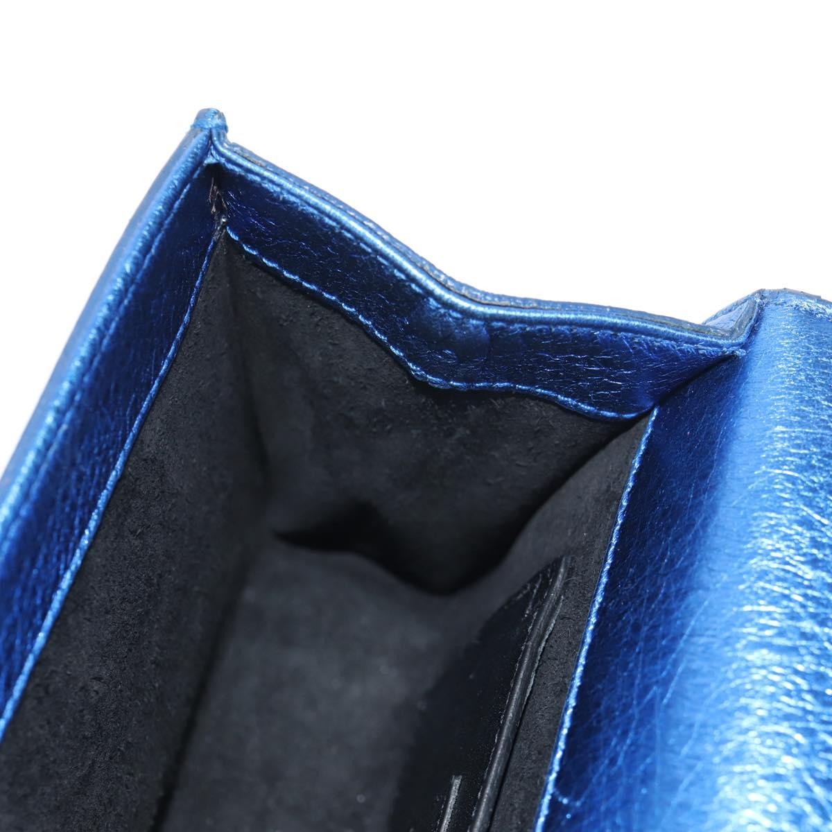 Saint Laurent Classic Monogram Tassel Crossbody Bag Leather, BLUE, LEATHER, Shoulder bag