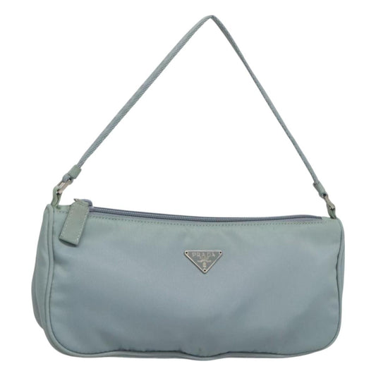 Prada Pochette Shoulder Bag Tessuto, BLUE, NYLON, Clutche & pouche