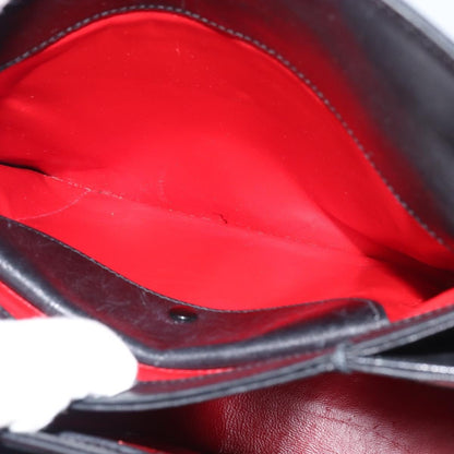 Gucci Vintage Convertible Box Crossbody Bag Leather, BLACK, LEATHER, Handbag