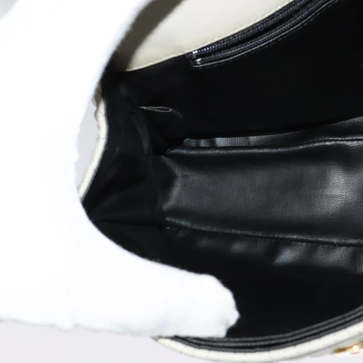 Bally Vintage Chain Shoulder Bag Quilted Leather, BEIGE, LEATHER, Shoulder bag