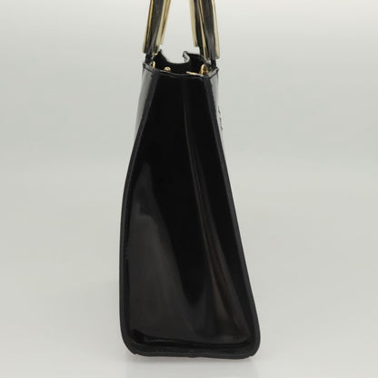 Salvatore Ferragamo Shopper Tote Patent Leather, BLACK, PATENT_LEATHER, Tote bag