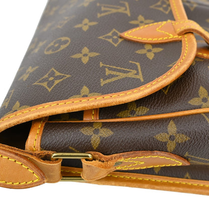 Louis Vuitton Sac Gibeciere Messenger Bag Monogram Canvas, Brown, Canvas, Shoulder Bag