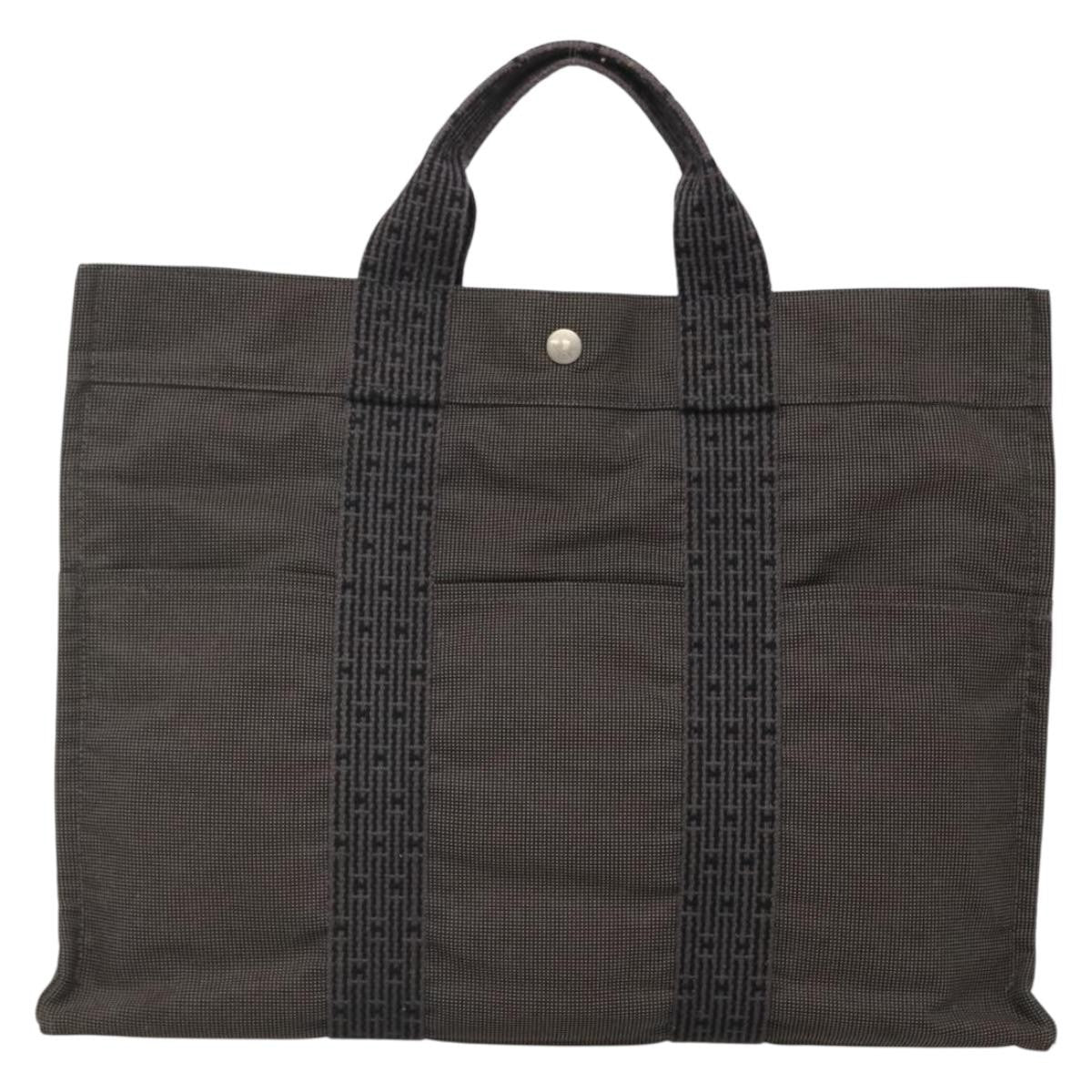 Hermes Fourre-tout Herline Fourre-tout Herline, GRAY, CANVAS, Tote bag