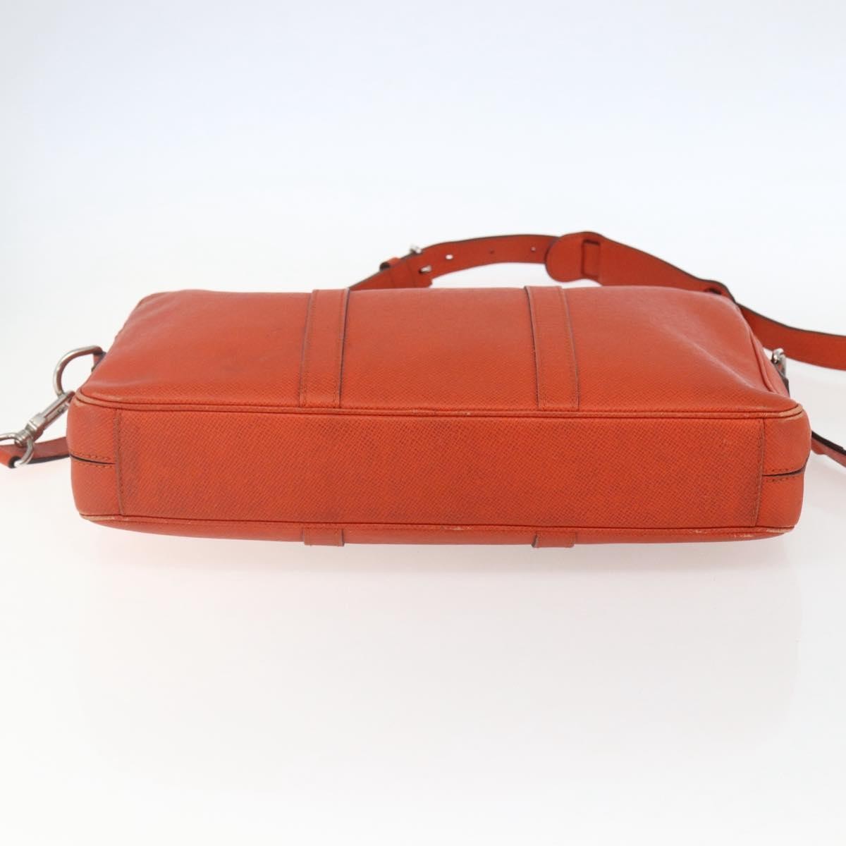 Louis Vuitton Porte-Documents Voyage Briefcase Taiga Leather, ORANGE, LEATHER, Briefcase