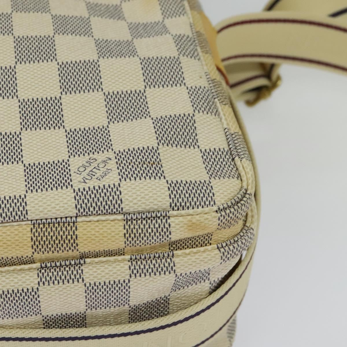 Louis Vuitton Naviglio Handbag Damier, WHITE, CANVAS, Shoulder bag