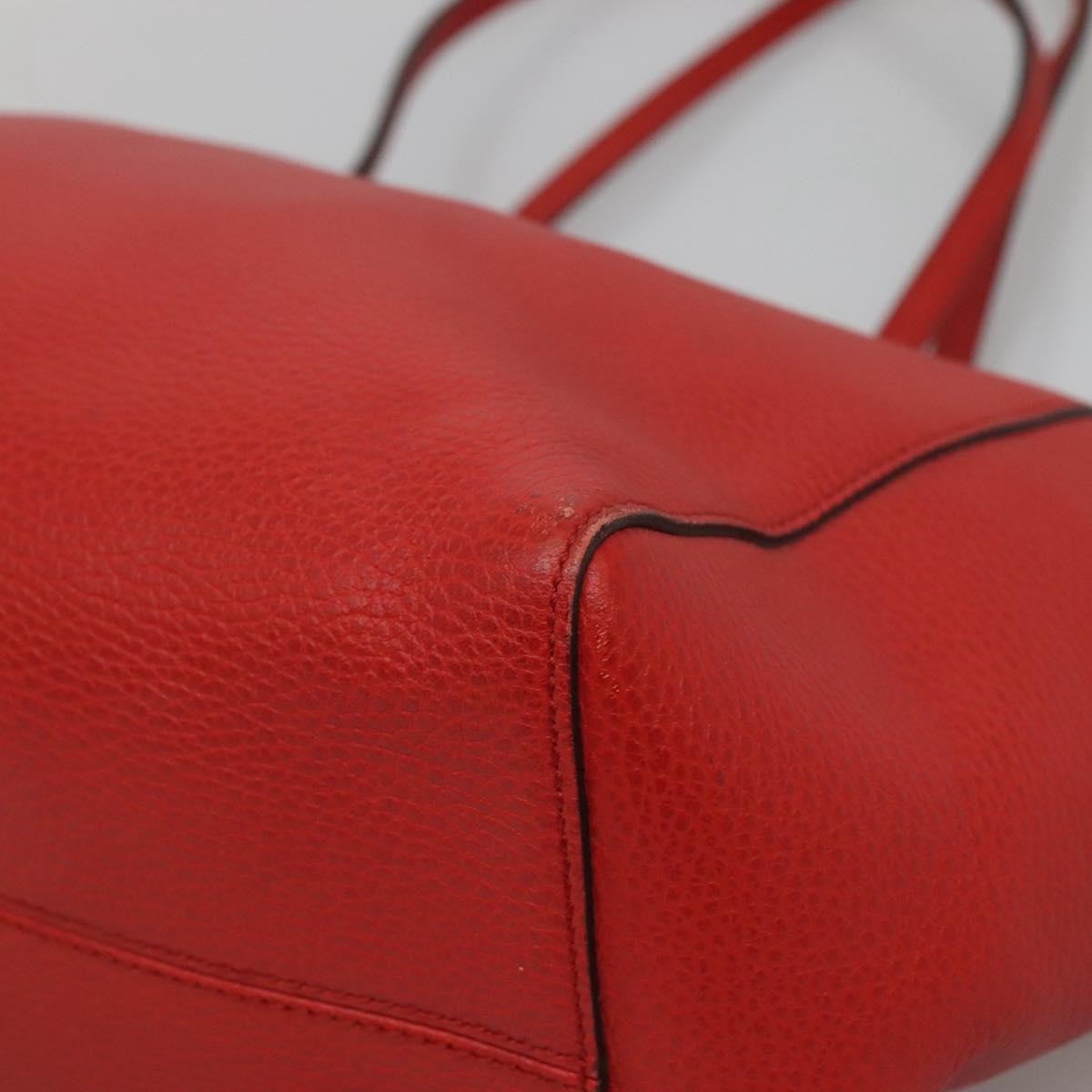 Gucci Swing Tote Leather, RED, LEATHER, Tote bag