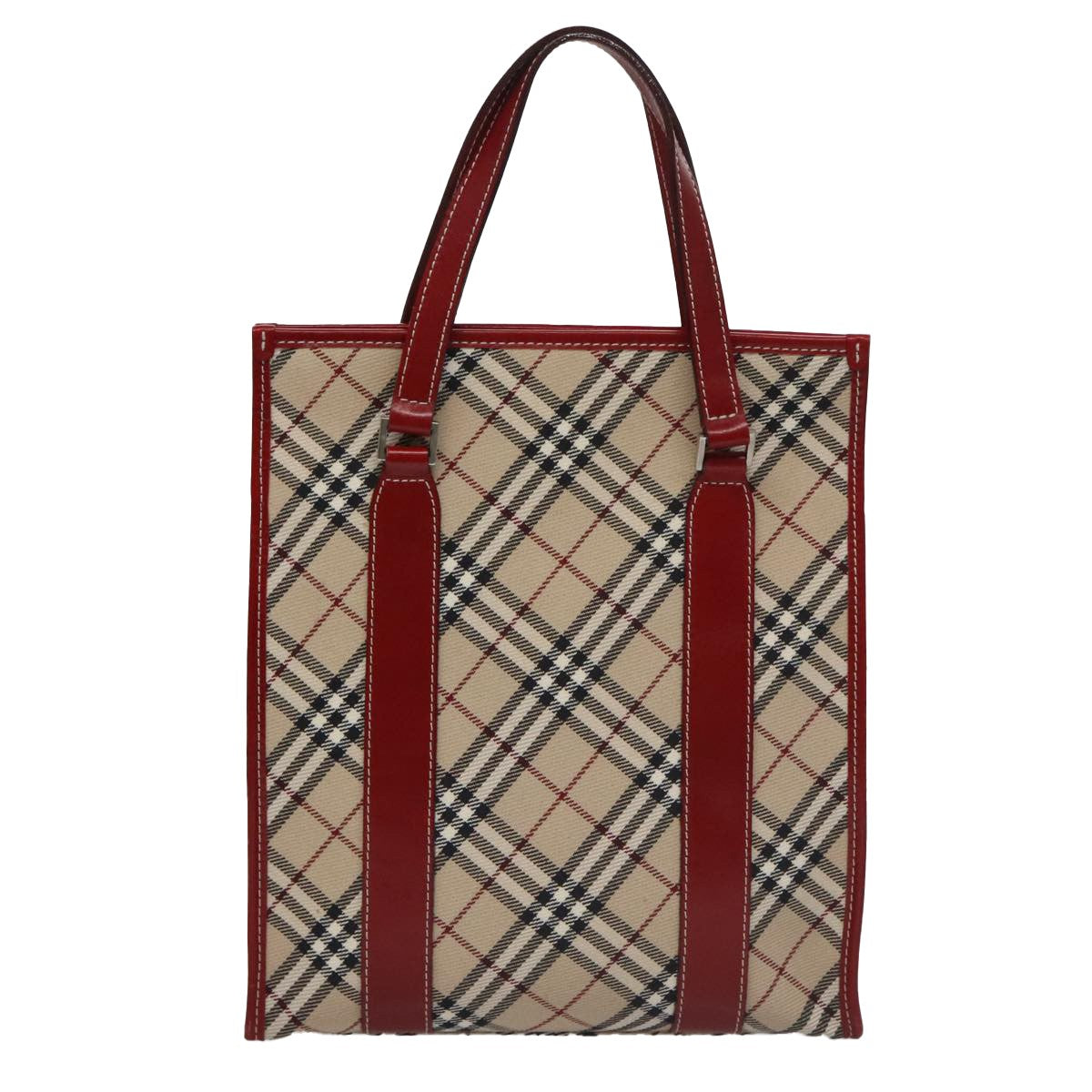 Burberry Nova Check Tote Canvas and Leather, BEIGE, CANVAS, Tote bag
