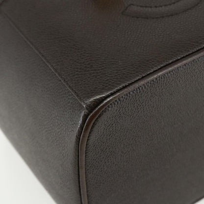 Chanel Vintage Timeless Vanity Case Caviar, BROWN, LEATHER, Handbag