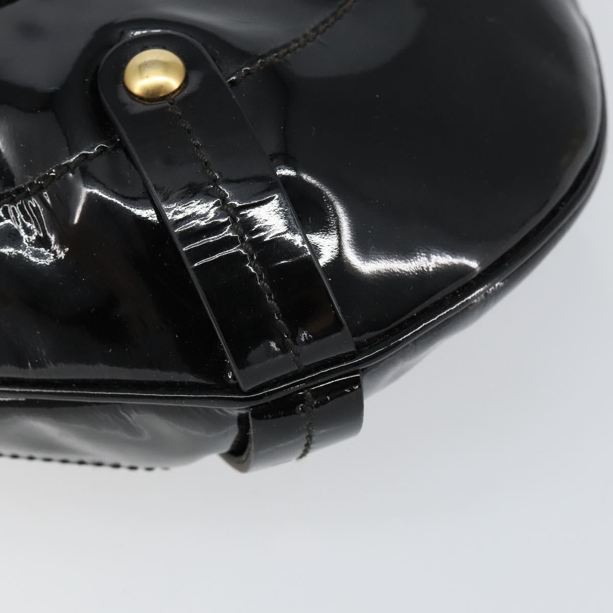 Salvatore Ferragamo Gancini Tote Patent leather, BLACK, PATENT_LEATHER, Tote bag