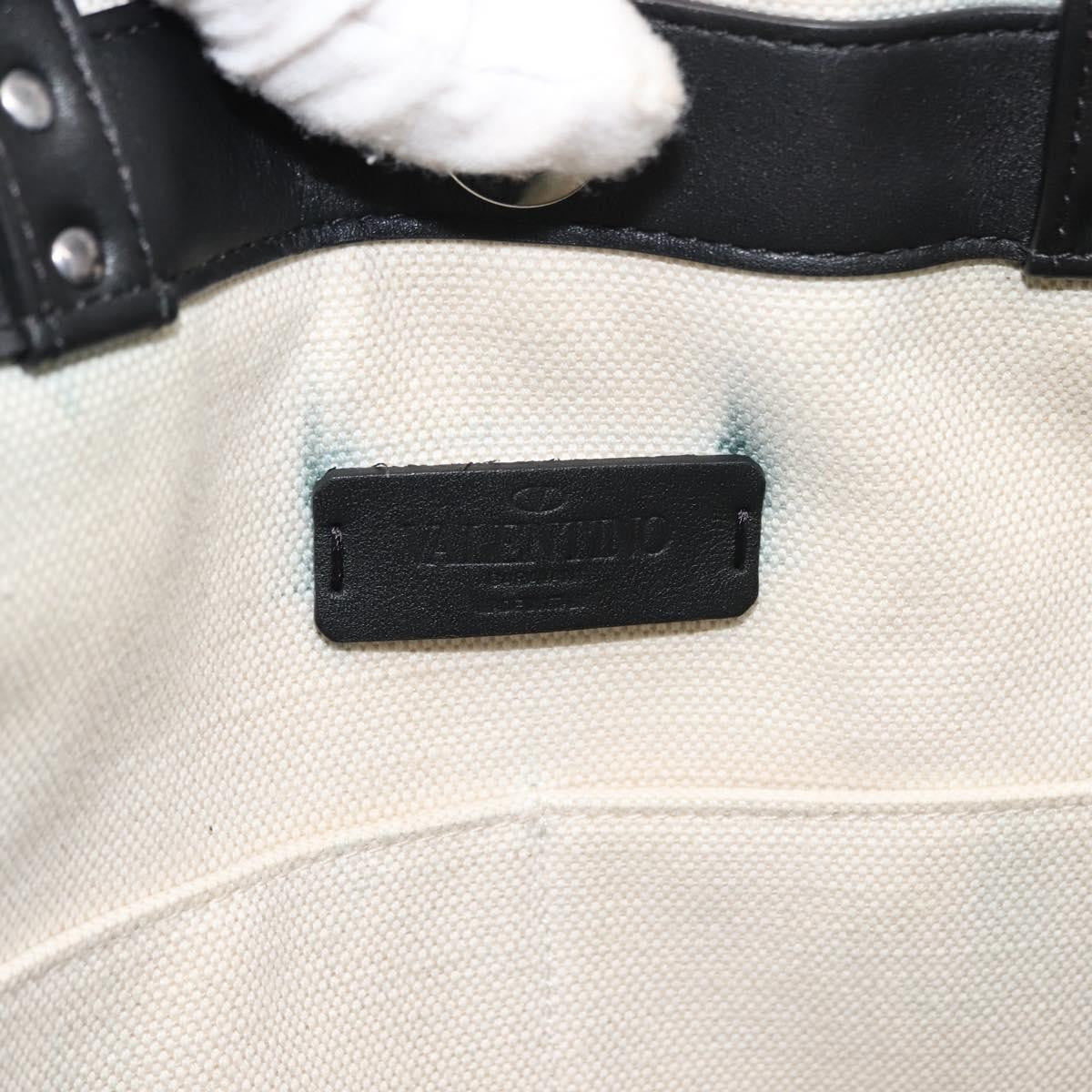 Valentino Garavani Grande Plage VLTN Tote Printed PVC with Leather, WHITE, CANVAS, Tote bag