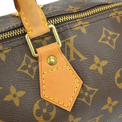 Louis Vuitton Speedy Handbag Monogram Canvas, Brown, Canvas, Handbag
