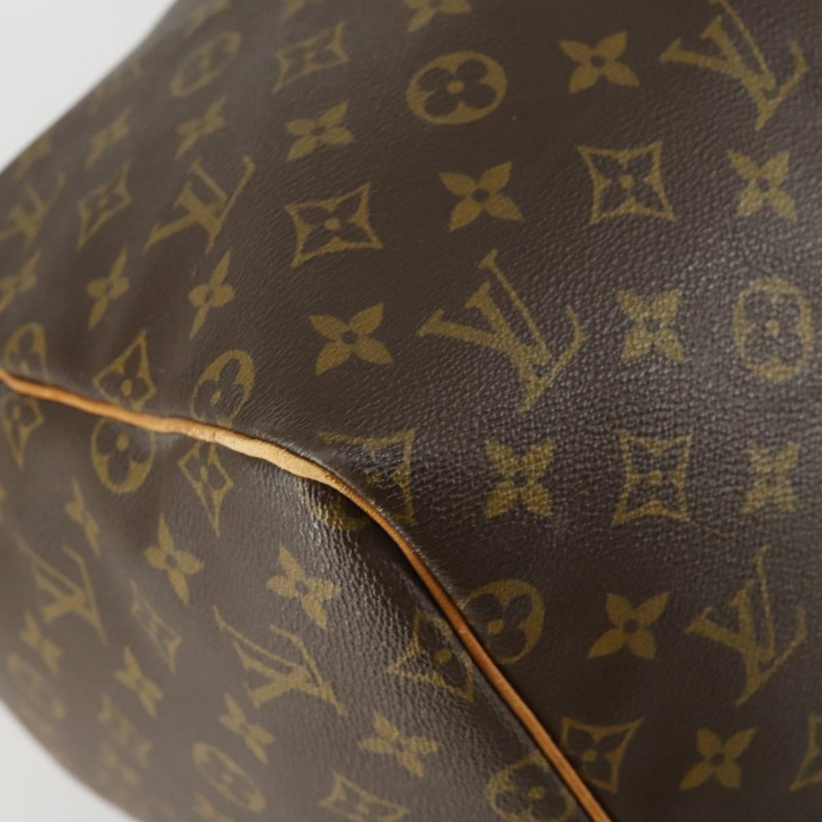 Louis Vuitton Keepall Bag Monogram Canvas, BROWN, CANVAS, Travel bag