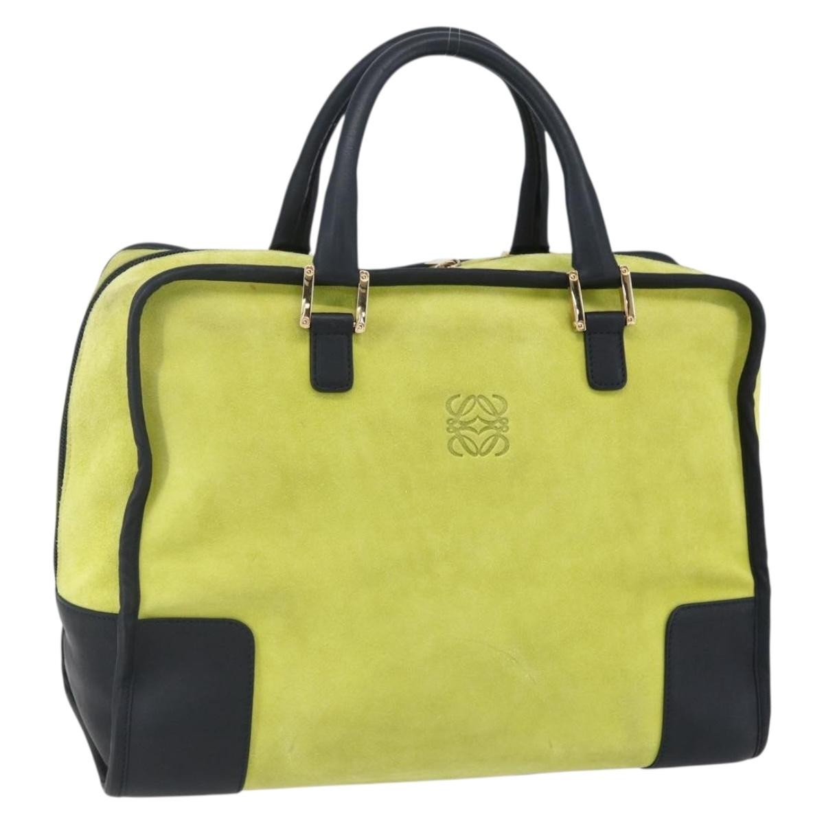 Loewe Amazona Bag Suede, YELLOW, SUEDE, Handbag