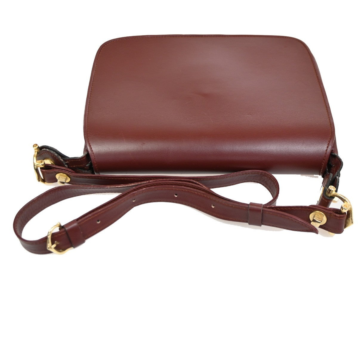 cartier Must de Cartier Shoulder Bag Leather, Burgundy, Leather, Shoulder Bag
