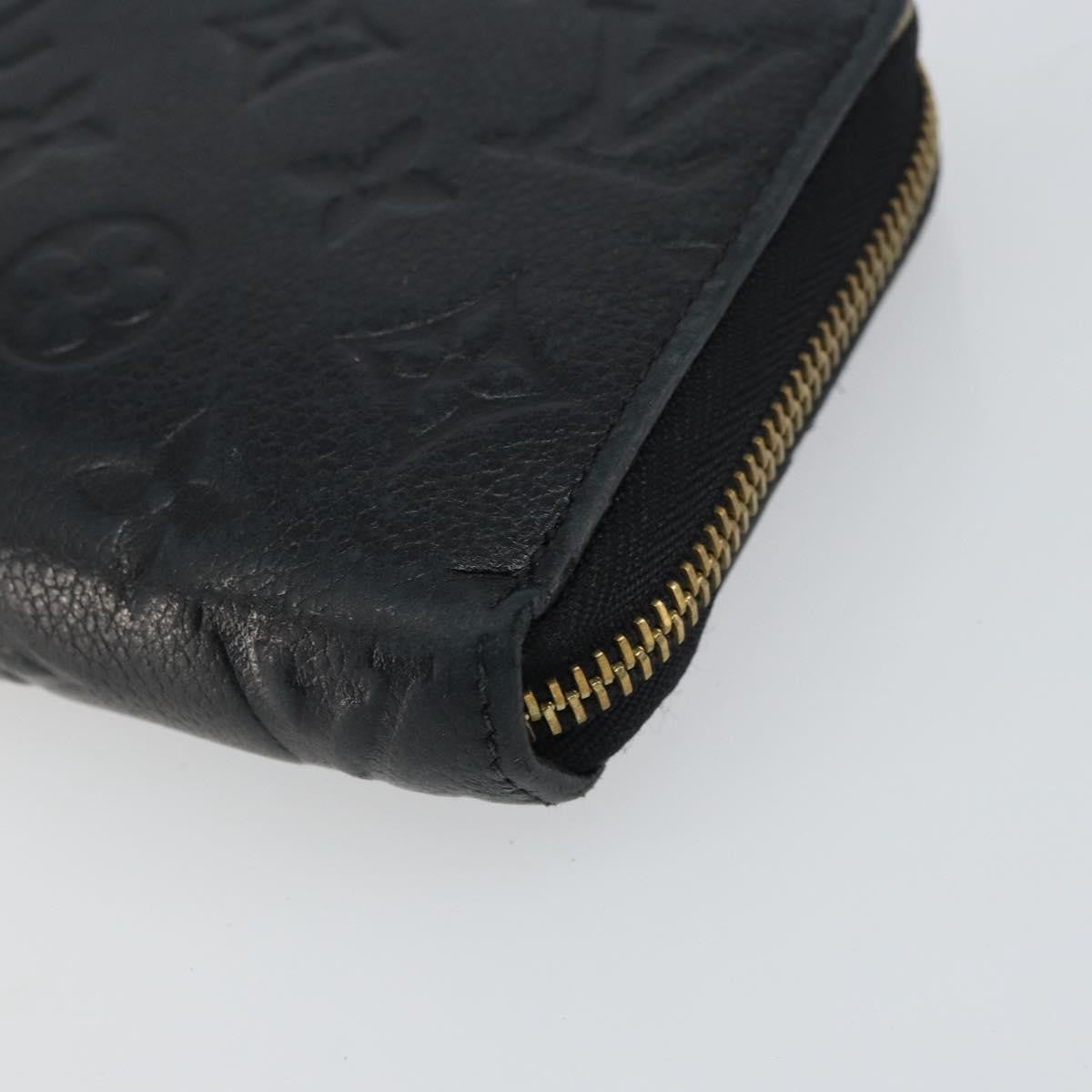 Louis Vuitton Zippy Wallet NM Leather Empreinte, BLACK, LEATHER, Wallets