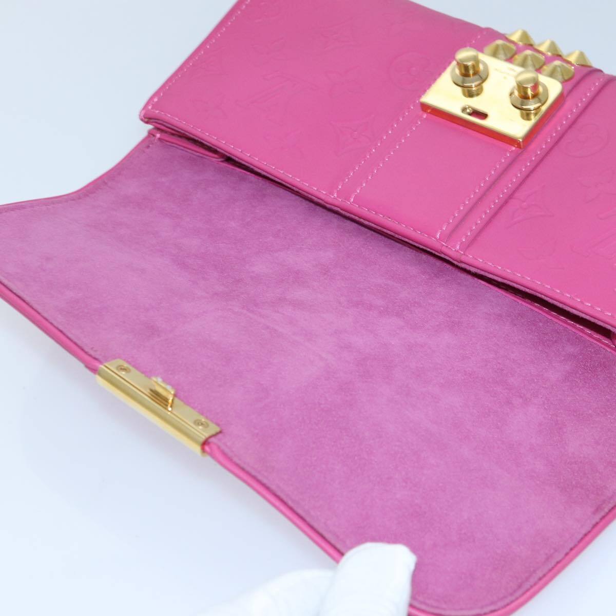 Louis Vuitton Courtney Clutch Embossed Leather, PINK, LEATHER, Clutche & pouche