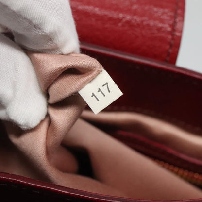 Miu Miu Madras Convertible Lock Tote Leather, RED, LEATHER, Handbag